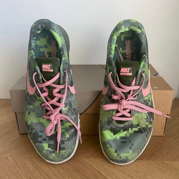 Nike Metcon 3 AMP ‘Legend Green Bright Melon’ Women Sneakers - SZ 9 - Picture 4 of 12